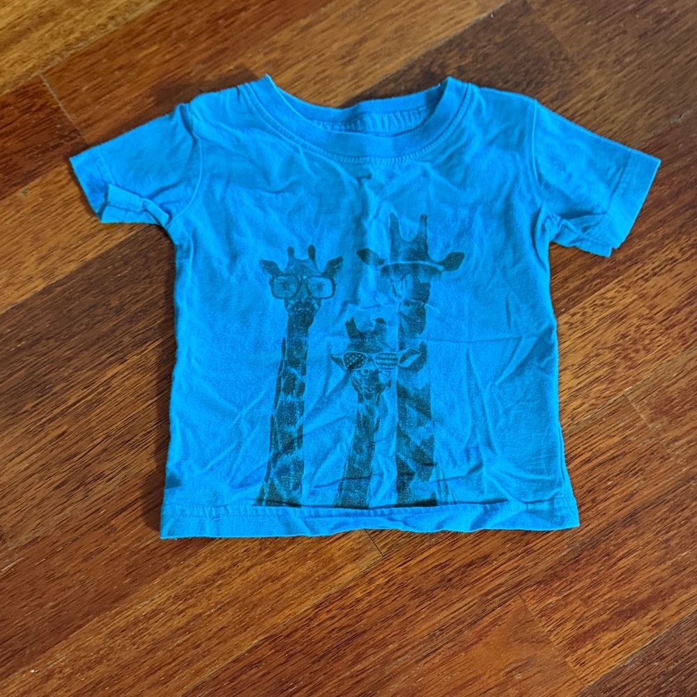Kid Dangerous Blue Giraffe Graphic Tee